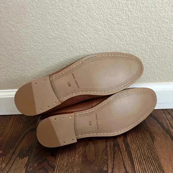 Vince Camuto Axyl Loafer Round Toe Leather Shoes Men’s Size 13 M VY-AXYL Brown - Picture 7 of 16